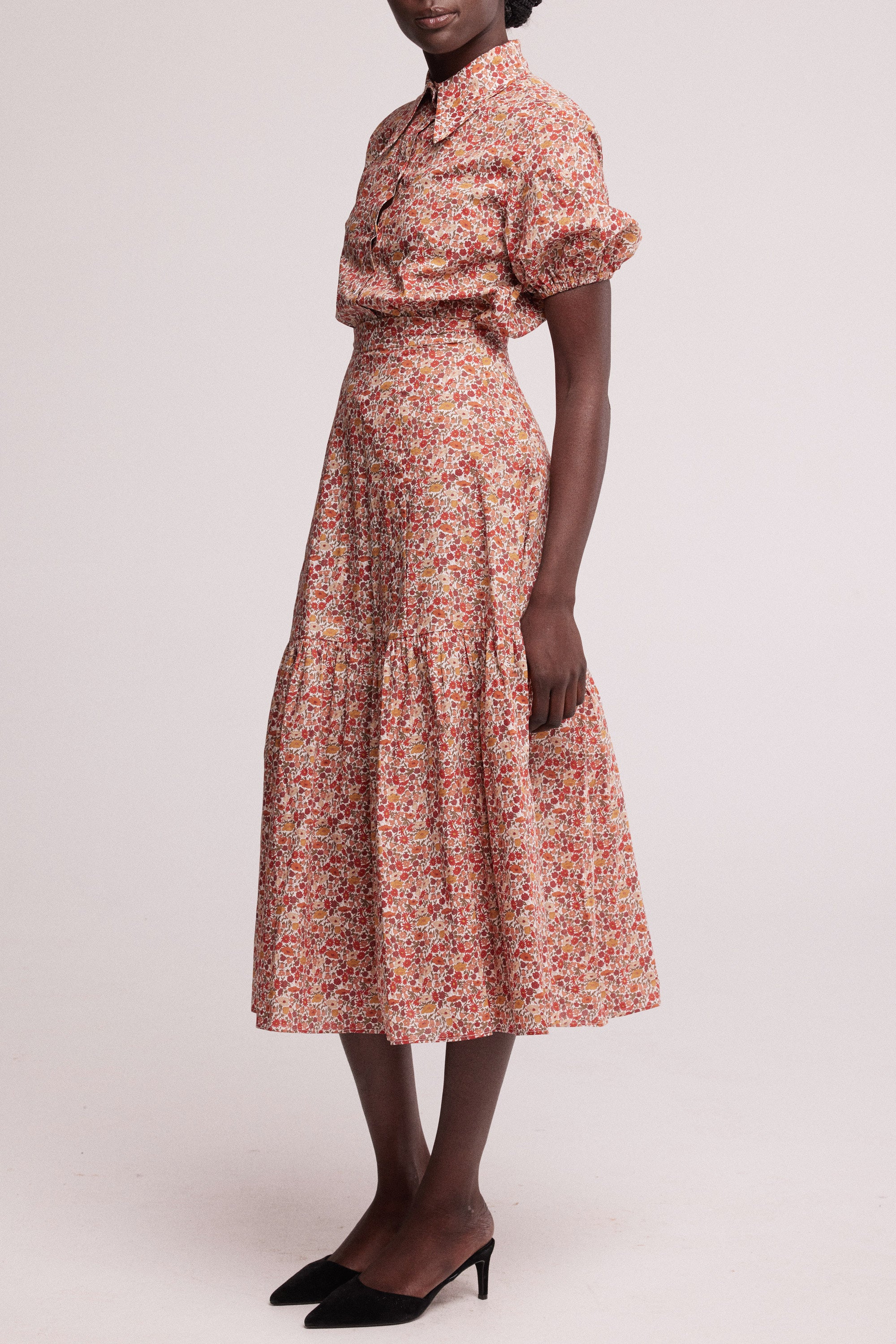 Cotton Puff Sleeve Shirt Sample