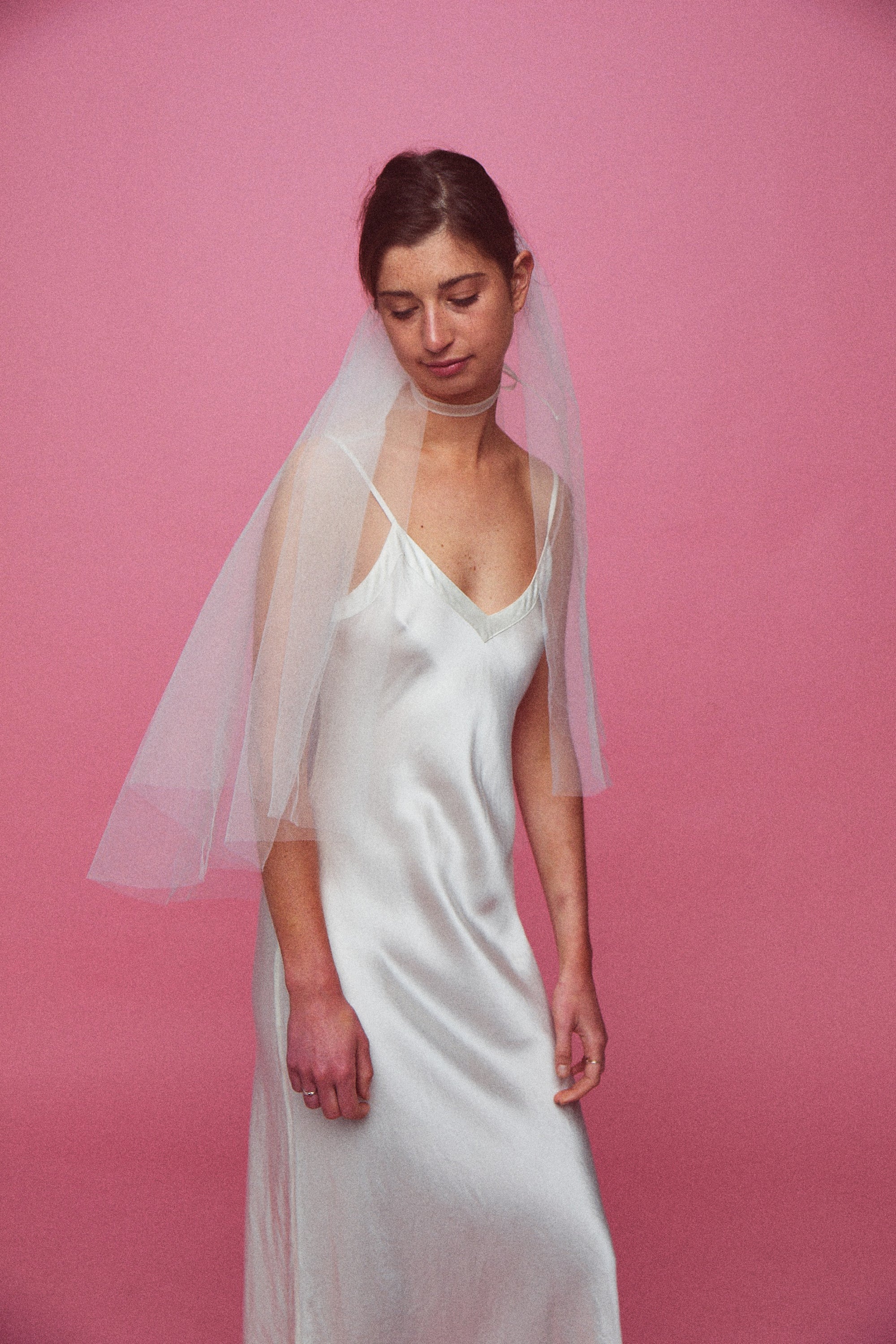 Circular Gathered Veil