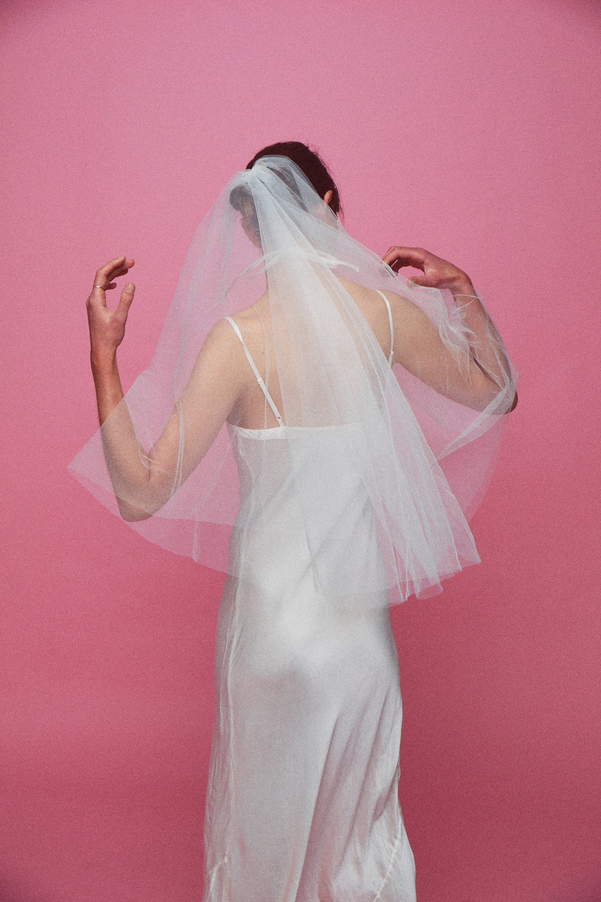 Circular Gathered Veil