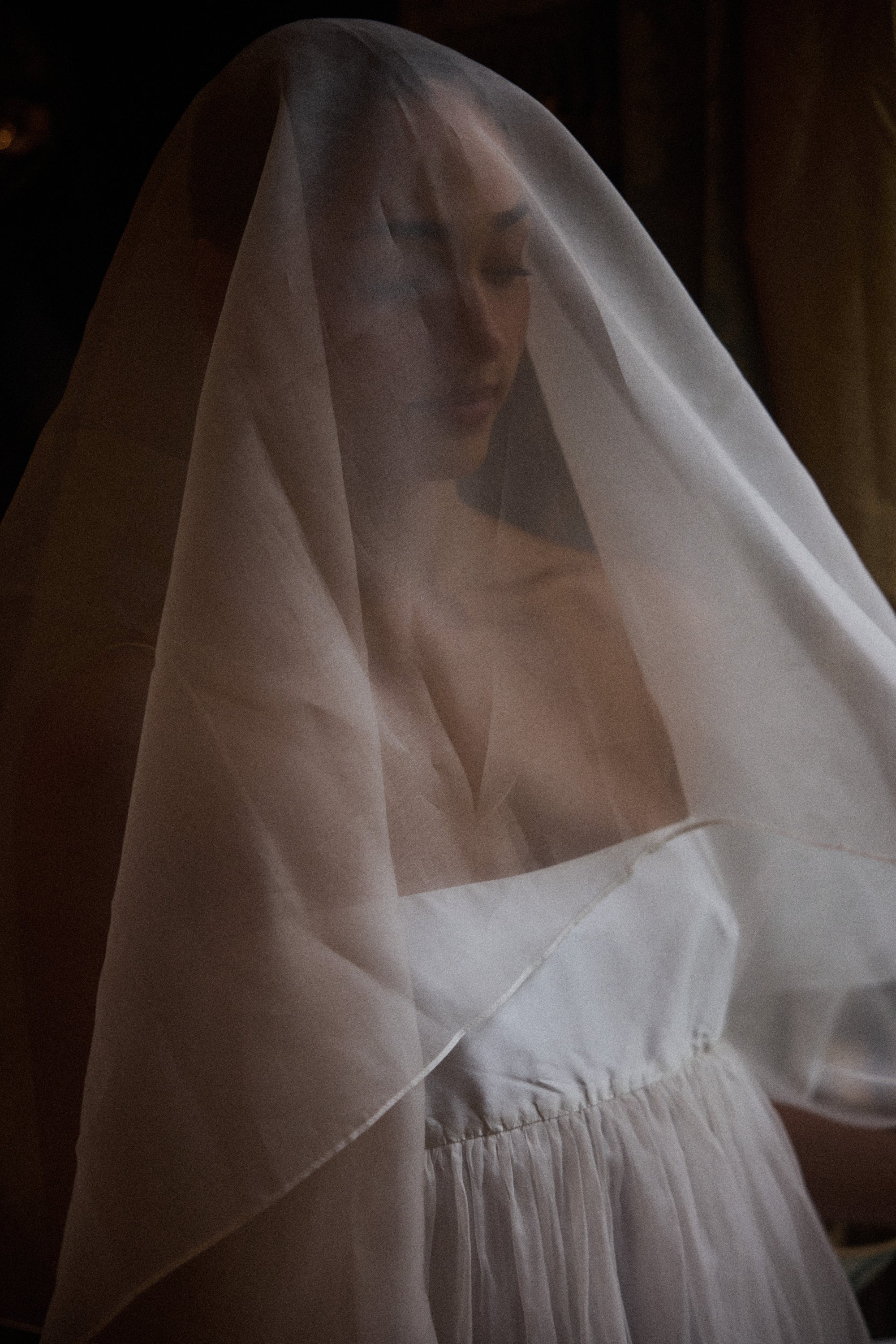 Silk Veil Gown