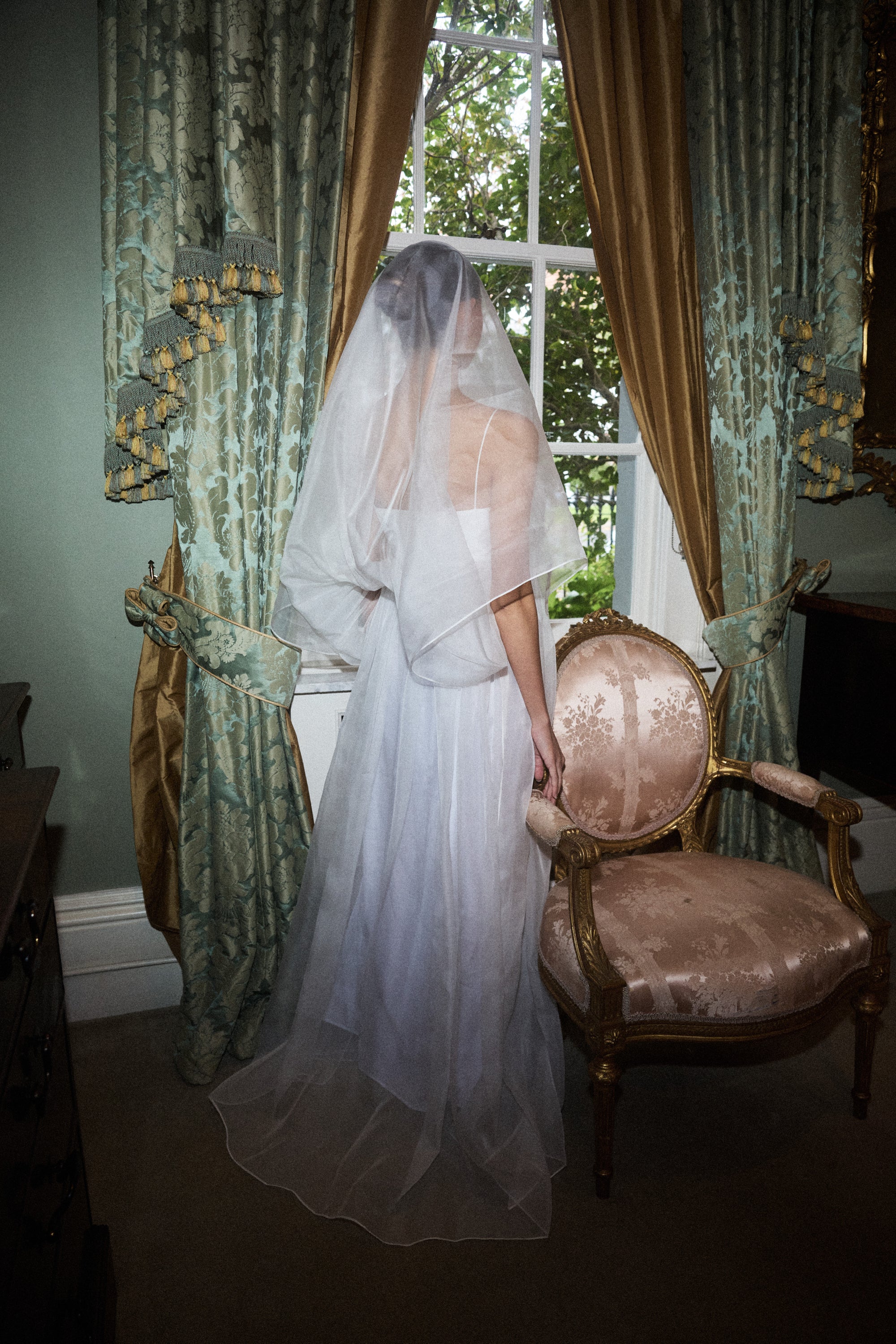 Silk Veil Gown