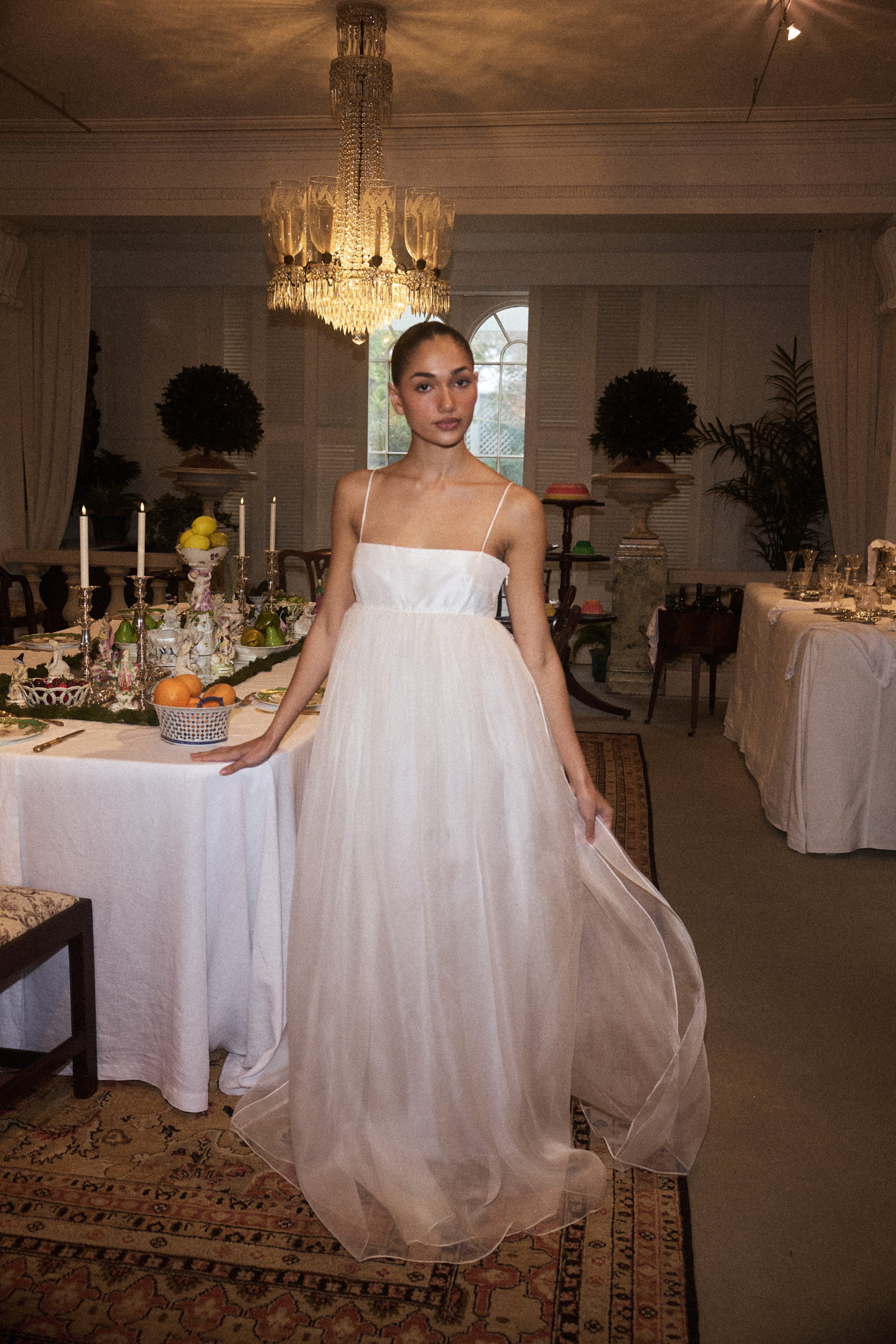 Silk Veil Gown