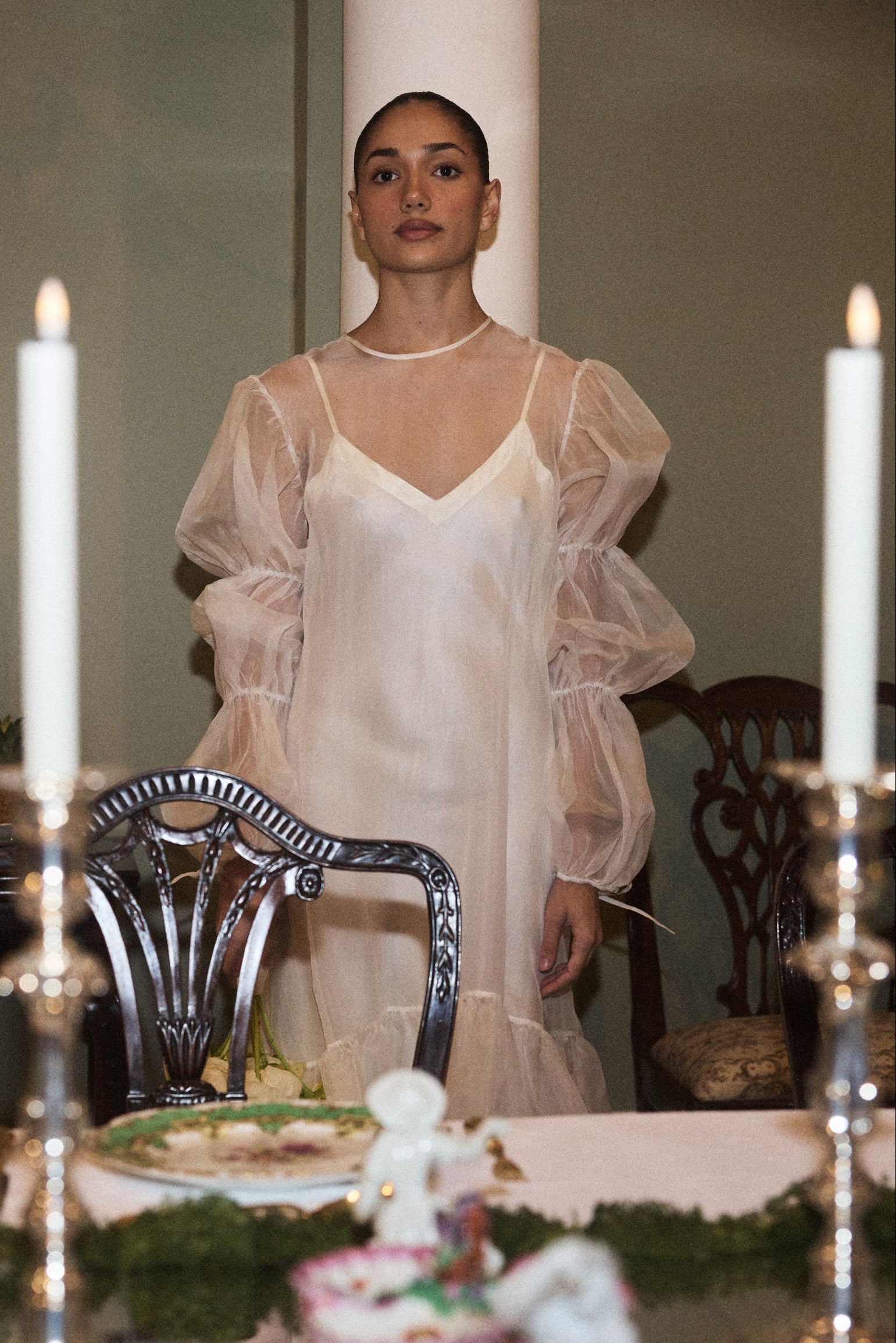 Silk Organza Gown