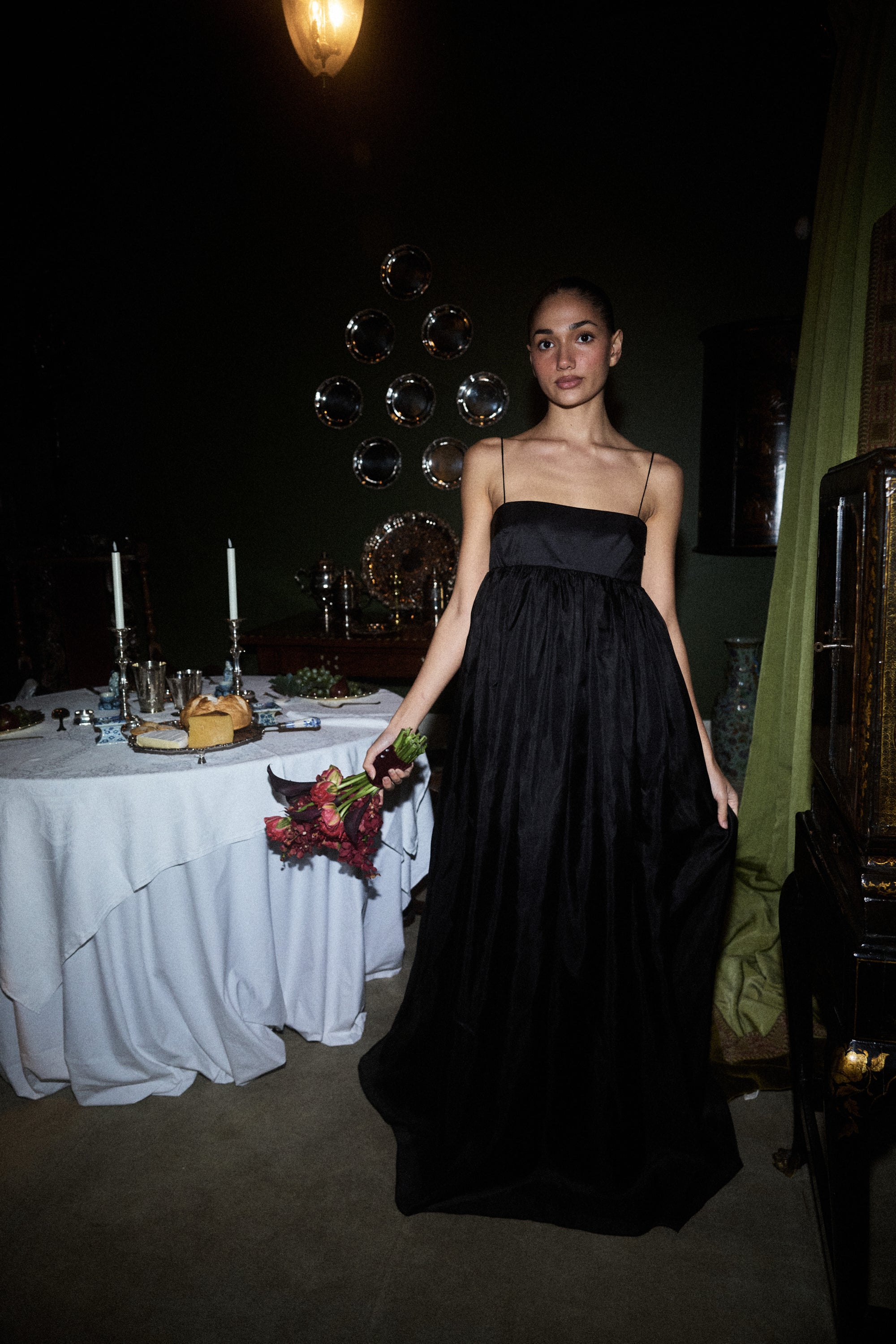 Silk Veil Gown