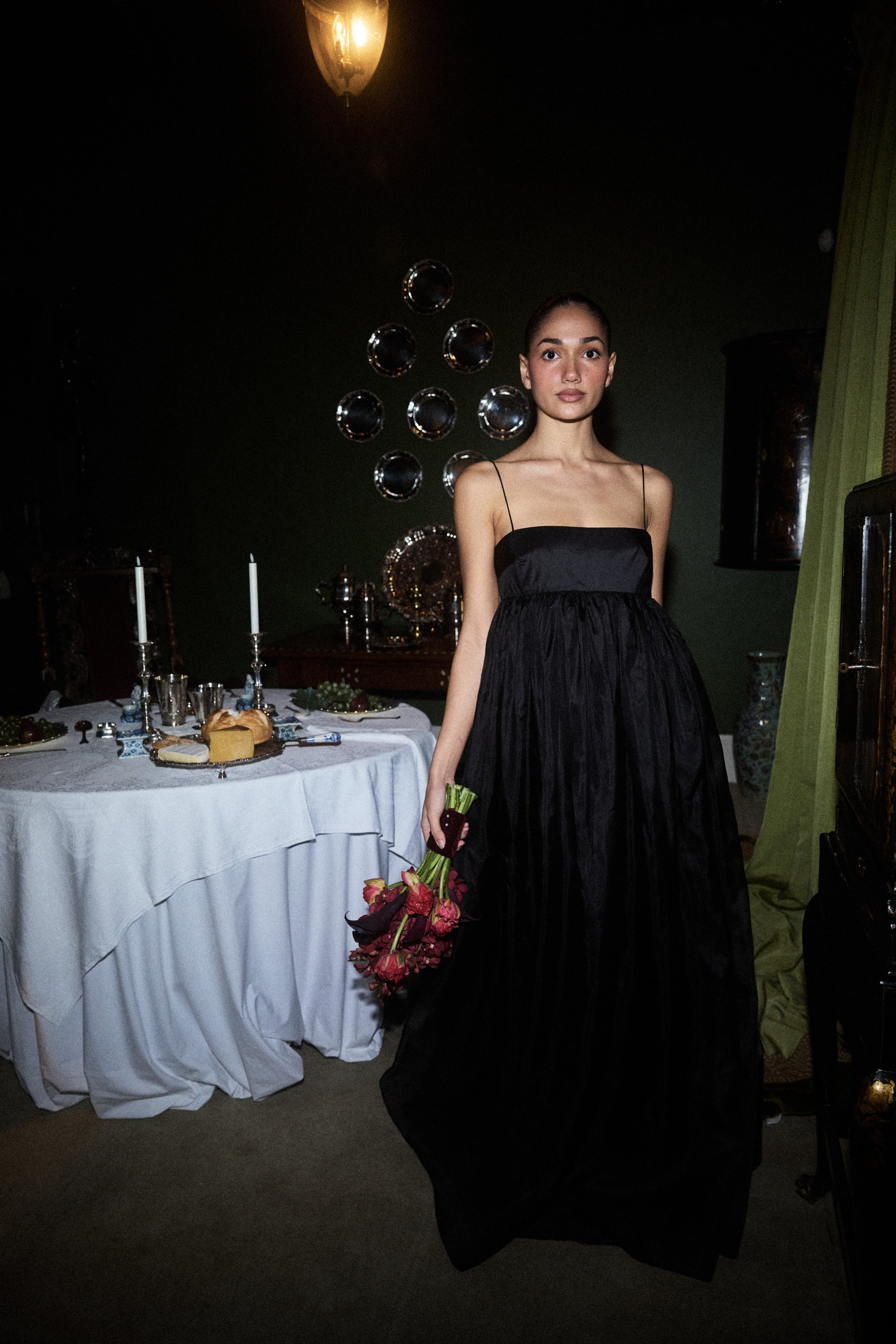 Silk Veil Gown