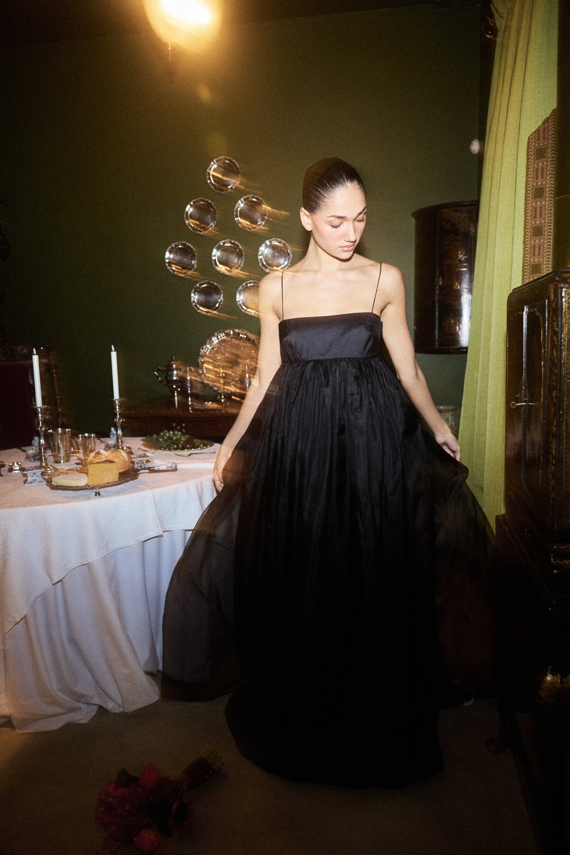 Silk Veil Gown