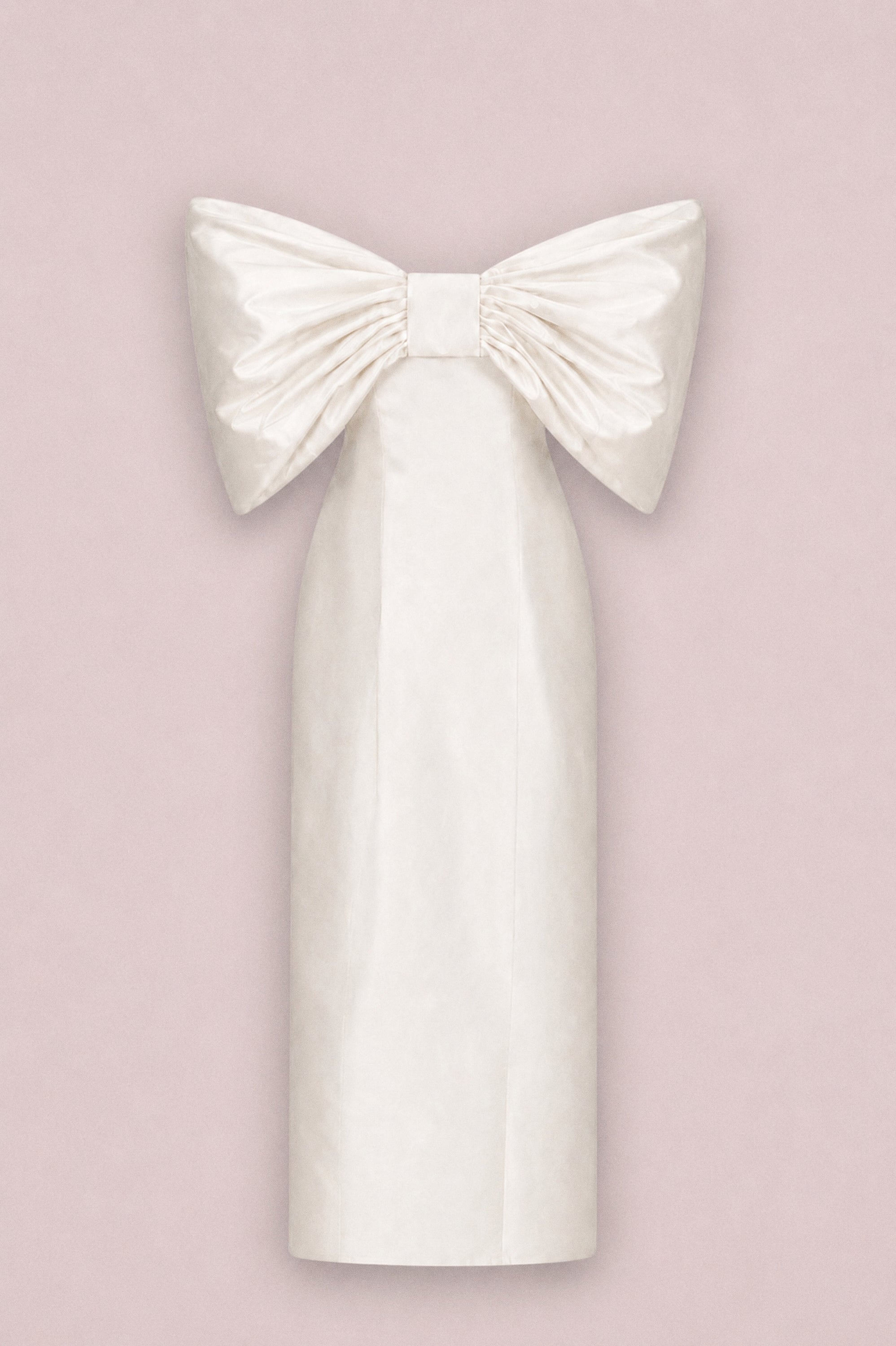 Silk Bow Column Gown
