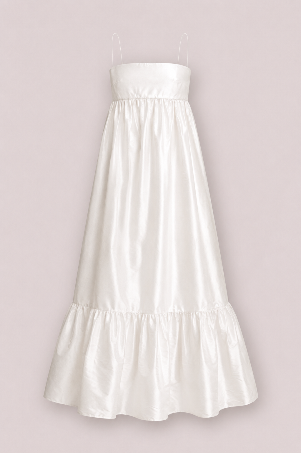 Silk Ruffle Gown