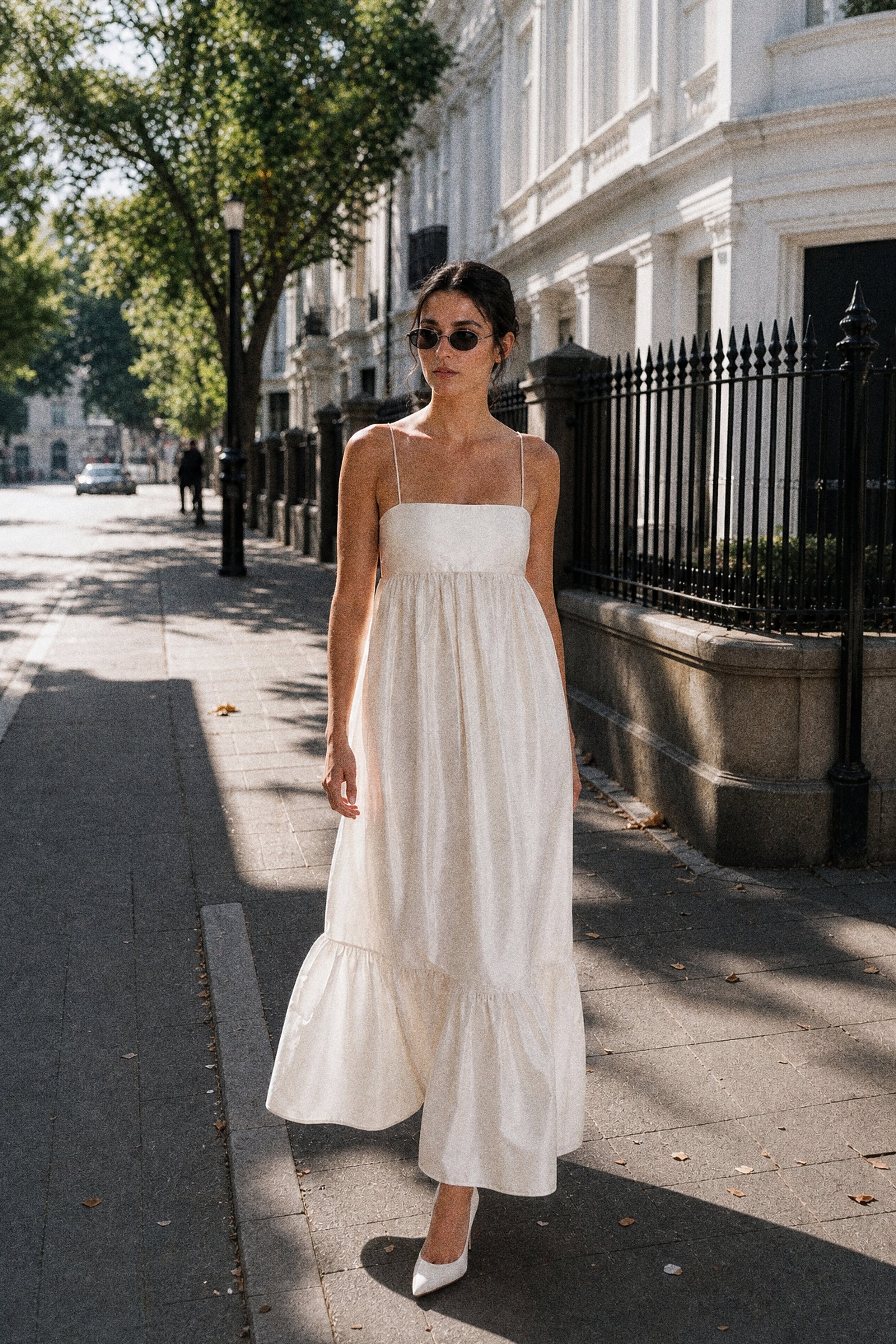 Silk Ruffle Gown