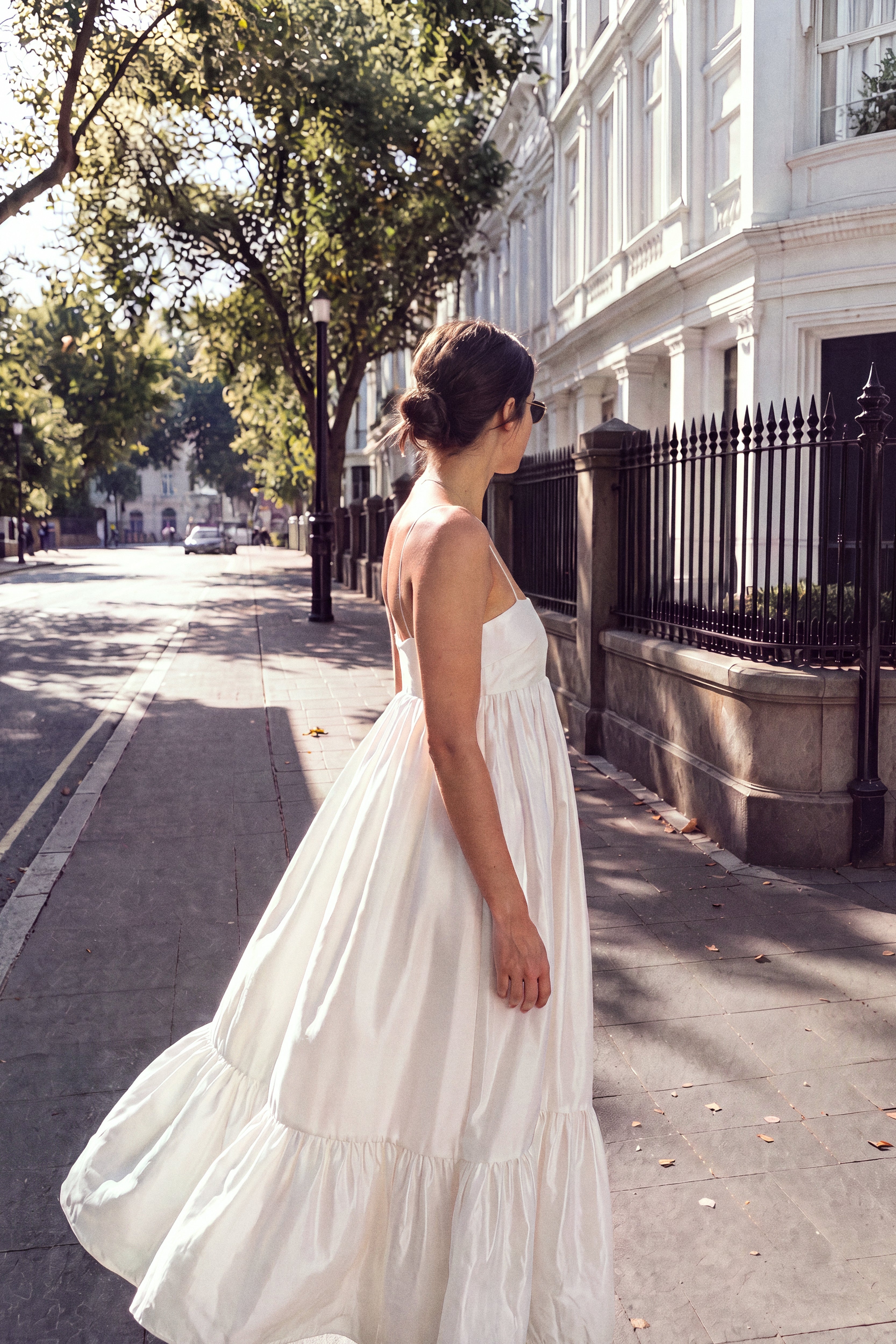 Silk Ruffle Gown