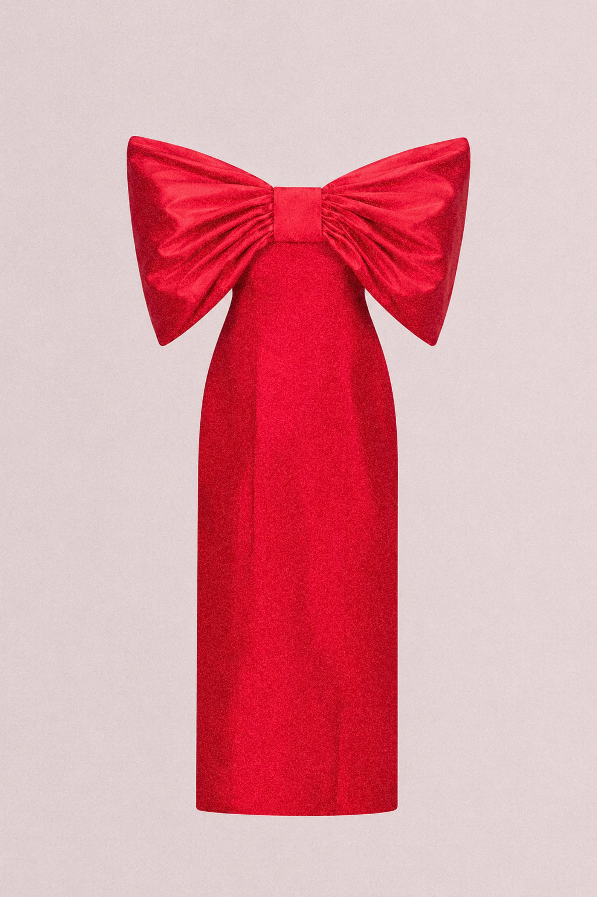 Silk Bow Column Gown