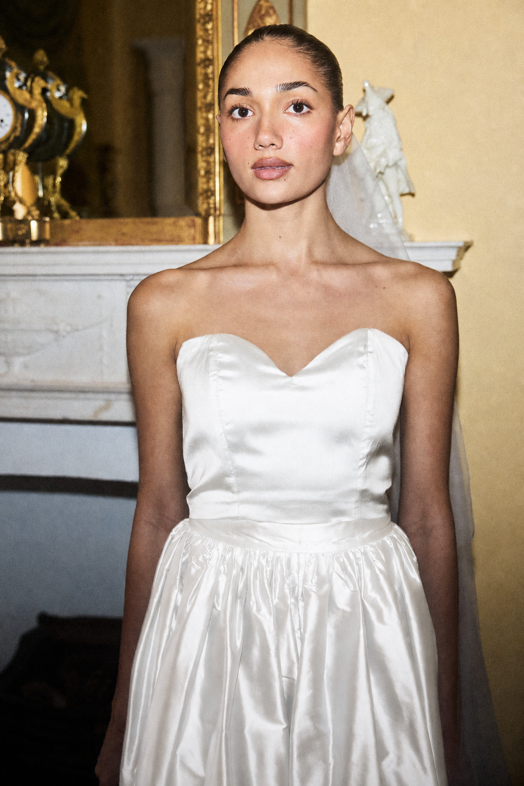 Structured Heart Silk Corset