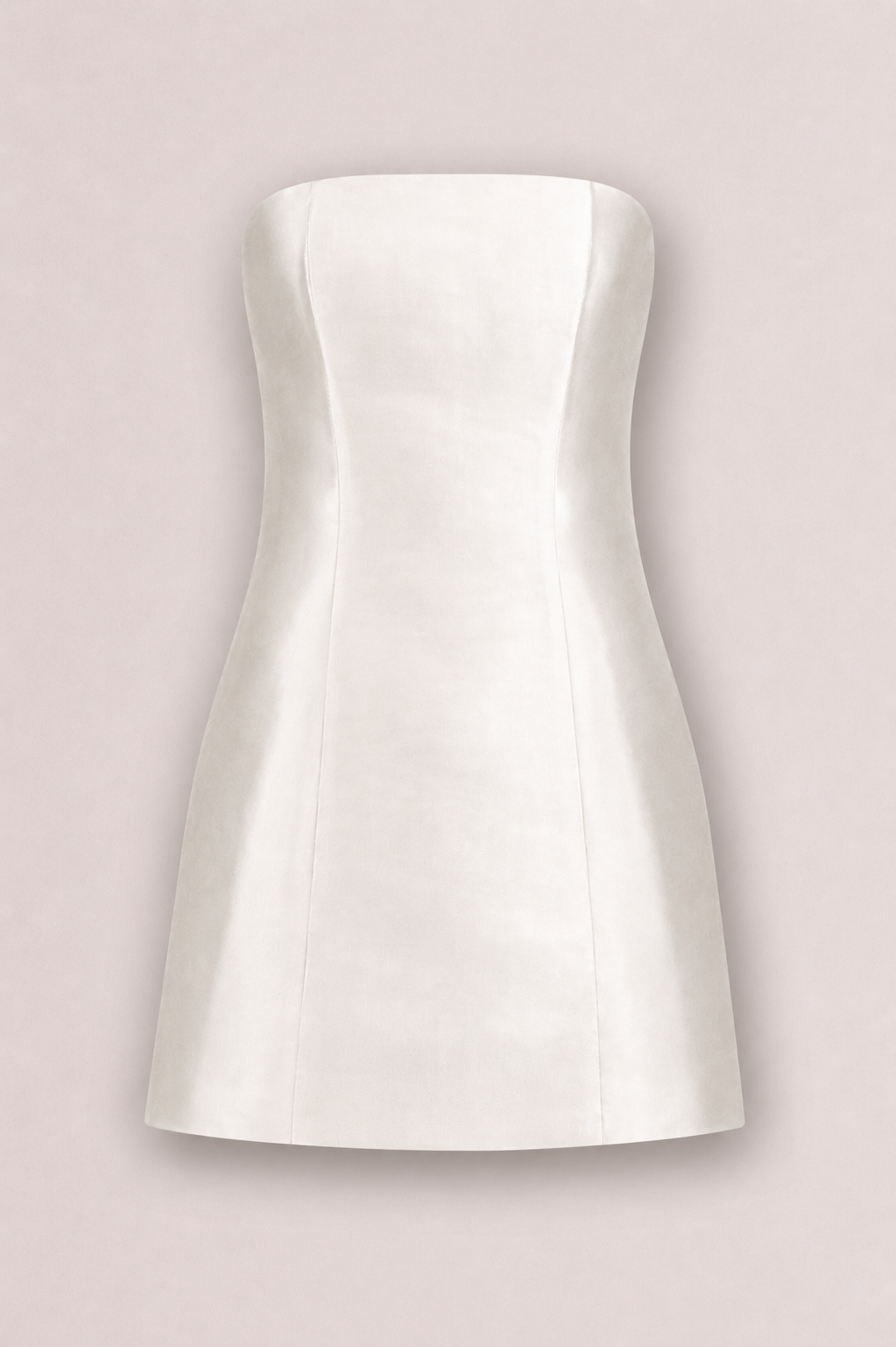 Strapless Silk Mini Dress
