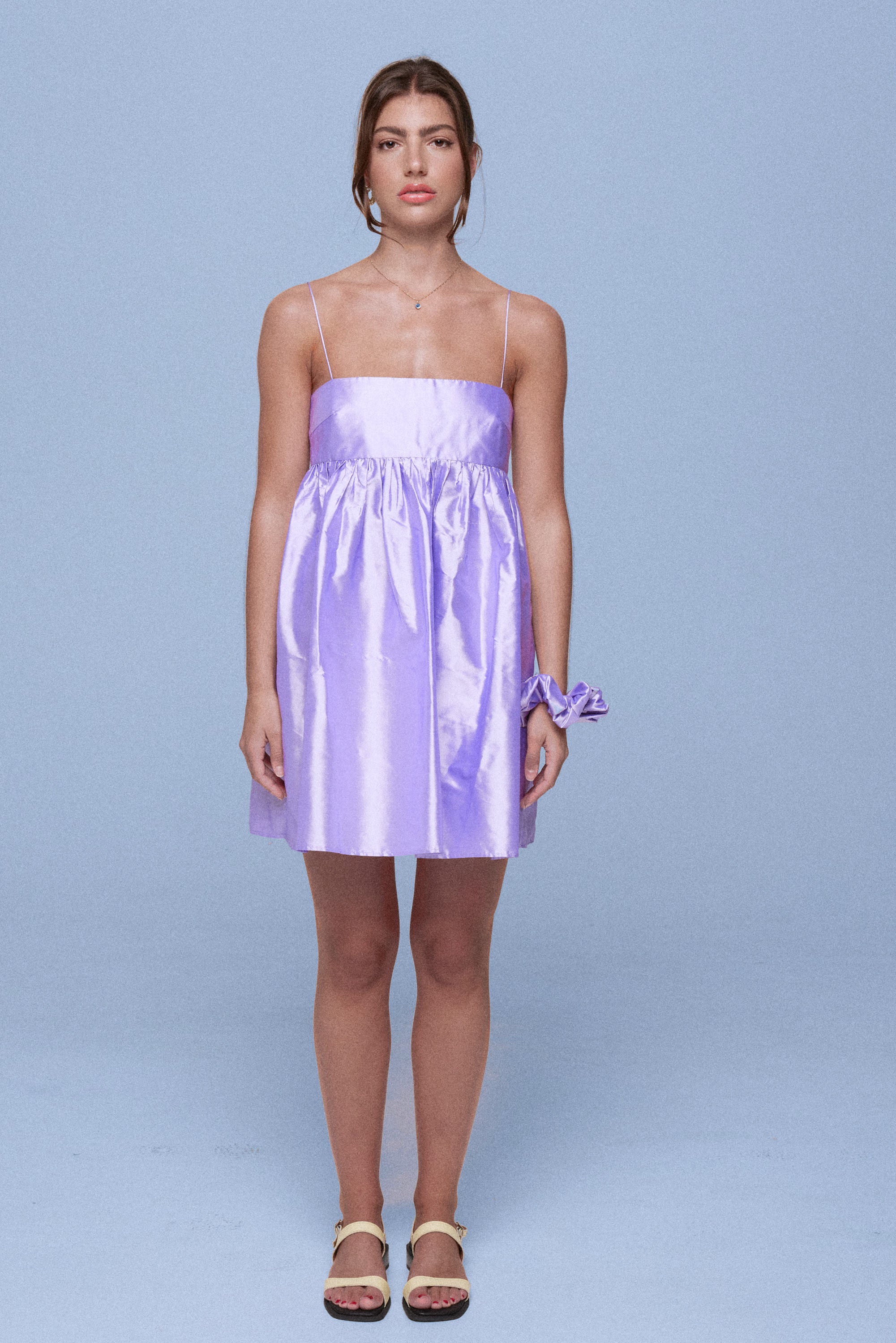 Silk Baby Doll Dress